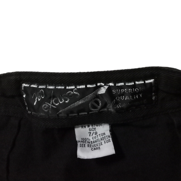 No Excuses Black Skirt Size 7/8 - Picture 3 of 4